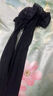 绫天生丝滑绫lingerie「秘」蕾丝过膝长筒袜性感超薄高筒袜黑丝女 秘-「 木槿花蕾丝」Black黑色 1双 均码 「155cm~183cm」 实拍图