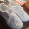 李宁热女童鞋子2026夏季新款儿童小白鞋大童女孩运动鞋网面跑步鞋老爹鞋 999白色单鞋款 37 码 实拍图