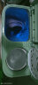 奥克斯（AUX）洗+脱5.0公斤家用小型宿舍单身迷你双桶缸半自动洗脱一体洗衣机HB30P56-98 嫩绿色 实拍图