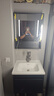 法梵仕浴室柜洗脸手盆柜组合洗漱台洗手台池卫浴台【陶瓷一体盆】 B款智能镜轻奢灰60cm 实拍图