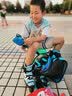 乐秀（ROADSHOW） 轮滑鞋儿童碳纤维速滑鞋平花旱冰鞋专业男女童竞速鞋溜冰鞋RX3CT 蓝色R8D套装【送碳纤鞋保护鞋套大礼包】 L (36-38) 实拍图