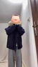 棉致加厚工装连帽棉服女新款宽松派克服棉衣外套女面包服羽棉袄绒服 X809藏蓝色【高品质80】 L 125-145斤 实拍图