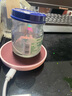 茶大师日本岩房无线迷你保温杯垫恒温早餐加热器牛奶茶杯USB电加热55度 淡粉紫金面板（含3.6A适配器） 实拍图