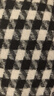【全网热销】围巾氛围感千鸟格学生韩版情侣秋冬保暖百搭 黑白千鸟格（软糯炒鸡好看） 68*190cm 实拍图