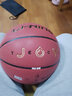 李宁（LI-NING）篮球CBA职业联赛室内外训练比赛篮球吸湿PU耐磨耐打6号女子篮球 实拍图
