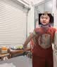 GOKU婴幼儿夏季薄款中式连体衣爬服男宝宝满月百天中国风唐装周岁套装 红色连体爬服 80 晒单实拍图
