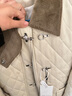 VEGA CHANG飞机扣棉衣女2024冬新款方领拼接菱格棉服外套ins潮 奶油米 XS 实拍图