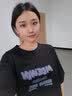 野原琳夏季宽松纯棉短袖t恤女少女原宿风ins闺密打底衫女装2025年新款 A278黑色 S 实拍图