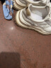 安踏男鞋运动鞋男夏季男士软底网面透气跑步鞋休闲鞋男户外旅游鞋子 (皮面)安踏白/银色 男42码 实拍图