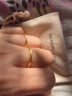 周生生母亲节礼物  足金指玩系列素圈黄金戒指对戒男女款 92293R定价 12圈 实拍图