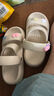 洁丽雅凉拖鞋女士夏季外穿防滑2024新款外出网红时尚沙滩厚底凉鞋女款夏 咖色【雪糕兔兔6个】 35-36 （适合34-35码） 实拍图
