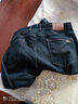JEEP SPIRIT吉普高端棉柔牛仔裤男士秋冬款宽松直筒弹力商务休闲裤子冬季加绒 Jp3004黑色【秋冬款】 38 【腰围2尺9】 实拍图