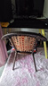 游复吟藤椅单人椅靠背椅单人藤椅家用优质PE藤条椅子户外餐椅阳台休闲 2号椅黑咖啡色 1把 实拍图