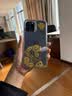 秒扬 流沙金箔财神爷适用苹果17promax手机壳iPhone16全包防摔14pro透明13新款国潮12小众高级感 金箔流沙发财 iPhone 16pro 实拍图