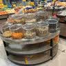 透明塑料密封桶食品级瓜子炒货散装亚克力收纳盒干果陈列展示盒 斜口圆形高款25*35加厚款 实拍图