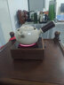 呈然 苏打釉白泥茶壶家用复古电陶炉手工陶瓷提梁烧水壶功夫泡茶壶 苏打釉侧把壶（700ml）+胡桃木茶炉 实拍图