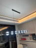 意式极简客厅吊灯主灯现代简约吧台北欧设计师高端创意玻璃长条灯 铜黑色直径102cm-无极调光 晒单实拍图