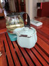 陶立方汝窑茶壶陶瓷手抓壶天青开片手工泡茶壶防烫单壶功夫茶具配件 明德壶 250ml 实拍图