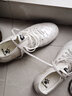 卡尔美（KELME）小牛皮MG足球鞋男透气短钉系带学生比赛圆钉球鞋成人 白色 40 实拍图