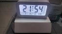 康巴丝(Compas) 多功能电子闹钟 背光电子时钟 学生儿童闹钟 801 白色 实拍图