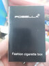 Aifang创意铝合金20支装烟盒潮流防潮抗压DIY定制金属便携盒 银色（软包） 实拍图