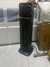 康佳（KONKA）取暖器家用暖风机立式电暖风热风机冷暖电暖气节能小太阳电暖器卧室办公室烤火炉 机械款（三档+摇头+旋钮操作)黑色 实拍图
