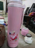 富光 儿童保温杯男女宝宝小学生水杯子弹头钢盖便携带提绳直饮茶杯子 500ml粉色火烈鸟【316不锈钢】 实拍图