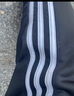 阿迪达斯 （adidas）长裤男秋季宽松透气直筒裤跑步运动防风休闲裤 黑白（经典款） XS 实拍图