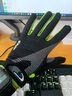 慕熙威尔 骑行手套男女全指薄款夏季户外运动登山旅行防晒山地车骑行防晒防滑摩托车手套钓鱼手套 绿色 M中码 实拍图