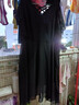 莎妮朵罗大码女装连衣裙胖妹妹夏装宽松遮肚子胖人显瘦款胖mm裙子16210 黑色【17991】 4XL建议165-180斤穿着 实拍图