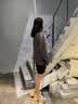 WESTRAVAL老爹鞋女2026简约ins风休闲鞋女厚底增高显瘦鞋子女轻便运动鞋女 奶茶色单里 36 【运动鞋尺码】 实拍图