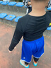 YIPAI儿童紧身衣训练服男女篮球服足球跑步运动训练打底速干小孩健身衣 全黑两件套(薄款) 28码/135-140,60-70斤左右 实拍图