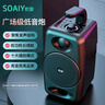 索爱（soaiy）SH36蓝牙音箱高音质便携式户外大音量广场舞小型音响低音炮店铺收款话筒家用K歌麦克风车载无线 黑色标准版丨广场级低音炮 实拍图