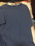 真维斯（JEANSWEST）短袖t恤男ins潮牌2025春夏季男女宽松oversize半袖衣服美式高街男 雾霾蓝 纯色 L 实拍图