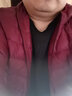 啄木鸟羽绒服男轻薄款秋冬季新款冬装男士外套男纯色大码上衣服男装袄子 1805酒红色【连帽款】 L 170 实拍图