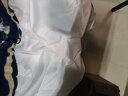 布恩普短裤男夏季新款美式潮流休闲运动五分裤子学生透气薄款宽松篮球裤 白色 XL(134-144斤） 实拍图