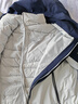 波司登（BOSIDENG）谷爱凌同款冲锋衣鹅绒羽绒服短款男女同款90绒三合一登山外套 铝色 安谧蓝82AE 3XL 185/104A 实拍图