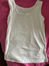 妙奕嘉棉质吊带背心女士可外穿美背黑白色打底背心无袖吊带内搭打底衫 棉质U领螺纹背心【白】70-100斤 实拍图