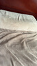 MIDO HOUSE铭都超细牛奶绒床上四件套加厚保暖高克重珊瑚绒法兰绒拼色床品 浅卡其配浅栗咖【A类超细牛奶绒&抗静电】 1.8m小号 床笠款 （被套200*230cm） 实拍图