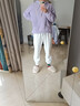 JEEP SPIRIT休闲裤秋季华夫格裤子系带束脚哈伦裤K186 白色 M 实拍图