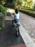 凤凰（PHOENIX） 折叠自行车女男儿童学生女士超轻便携免安装载变速折叠小轮单车 【双减震碟刹】22寸7速条轮白色 实拍图