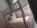 恒庭上下床儿童床实木高低床双人床双层床实木床成年上下铺女孩男孩床 粉色梯柜款总长度240CM 上铺宽140下铺宽160 实拍图