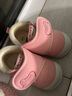 卡特兔宝宝学步鞋儿童婴幼儿早秋童鞋软底机能鞋男女宝网面透气室内鞋子 粉色-加绒 22 内长13.5cm 脚长12.5-13.0 实拍图
