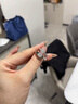 诺曼森情侣戒指女莫桑钻对戒刻字银镀金指环情人节礼物送女友老婆求婚 免费刻字一克拉女+50分男可调节 实拍图