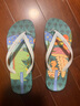 黑玛人字拖夏外穿男女童鞋可爱萌趣防滑速干沙滩凉拖鞋 浅蓝色 35 实拍图