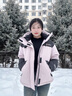思凯乐1000蓬羽绒服男户外鹅绒服保暖加厚透气防风外套女 浅粉色1000蓬鹅绒-女（升级款） S 实拍图