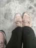 断码清仓红婧蜓真皮包头粗跟半拖鞋女夏外穿2023新款高跟透气凉拖 杏色3厘米 36 实拍图