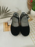 九寸阳光新款老北京布鞋女鞋中跟单鞋软底工作鞋黑色酒店鞋防滑跳舞妈妈鞋 205黑布鞋37码 实拍图