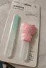 FaSoLa日本指甲锉刀磨砂打磨条家用美甲工具婴儿剪指甲磨指甲脚指甲 1组装(粉色+蓝色) 实拍图