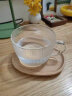 九土 简约透明玻璃早餐杯牛奶杯可加热带把酸奶燕麦杯带盖大容量水杯 早餐杯 实拍图